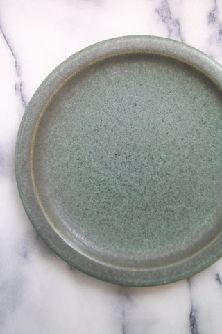 Green Ceramic Salad Plate