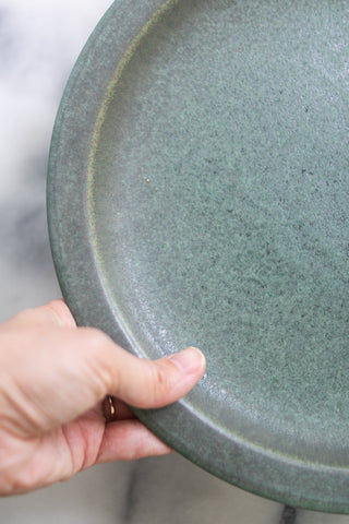 Green Ceramic Dinner Plate