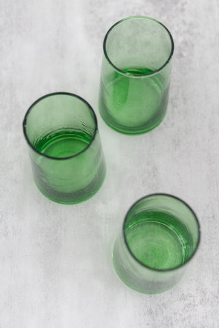 Green Glass Recycled Drinking Glass