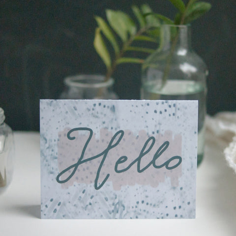 Hello, Greeting Card - Gather Goods Co - Raleigh, NC