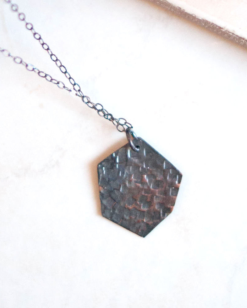 Geometric Copper Necklace - Gather Goods Co - Raleigh, NC