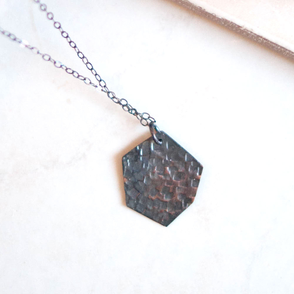 Geometric Copper Necklace - Gather Goods Co - Raleigh, NC