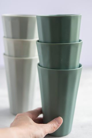 Sage Green Premium 12 oz Plastic Cups