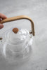 Glass Teapot With Infuser & Wooden Handle