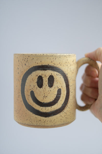 Smiley Face Large Ceramic Mug - Gather Goods Co.
