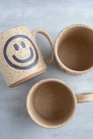 Smiley Face Large Ceramic Mug– Gather Goods Co.