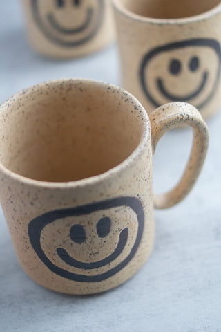 Smiley Face Large Ceramic Mug– Gather Goods Co.