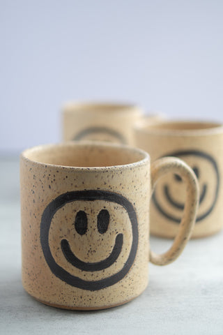 Smiley Face Large Ceramic Mug– Gather Goods Co.