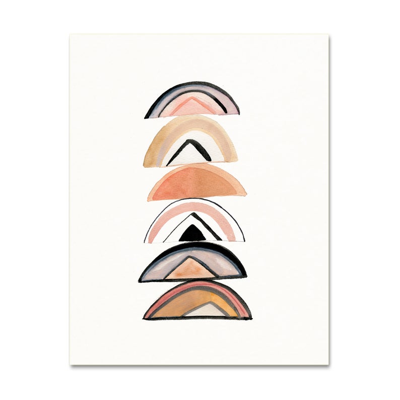 Minimalist Rainbows Abstract Art Print - Gather Goods Co - Raleigh, NC