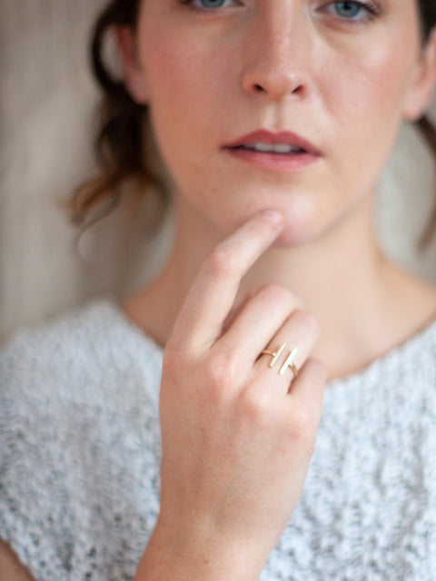 Parallel Lines Ring - Gather Goods Co.