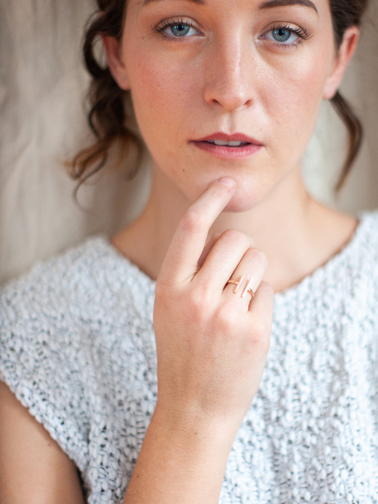 Parallel Lines Ring - Gather Goods Co.