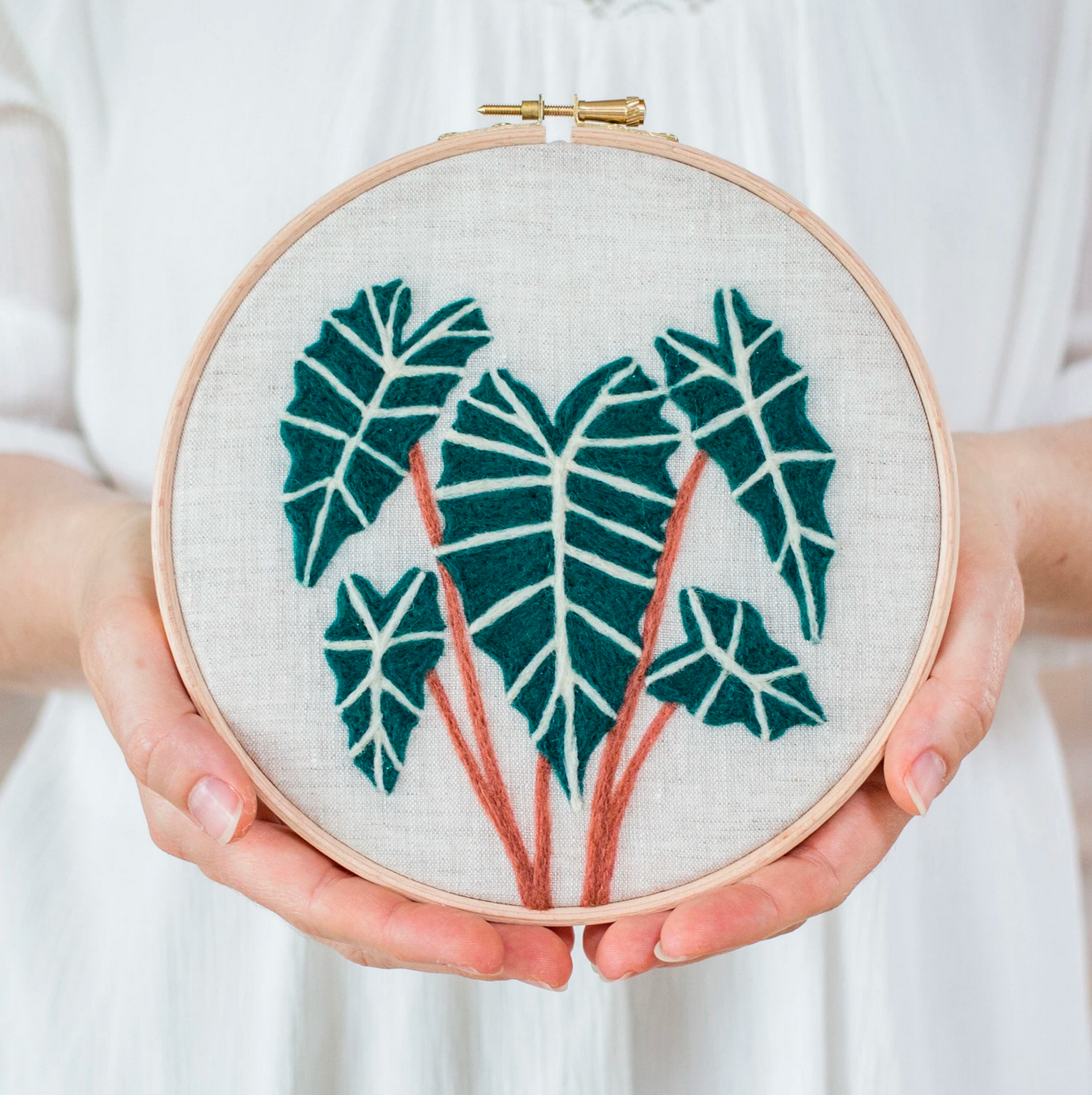 Alocasia Polly Plant Needle Felting Kit - Gather Goods Co - Raleigh, NC