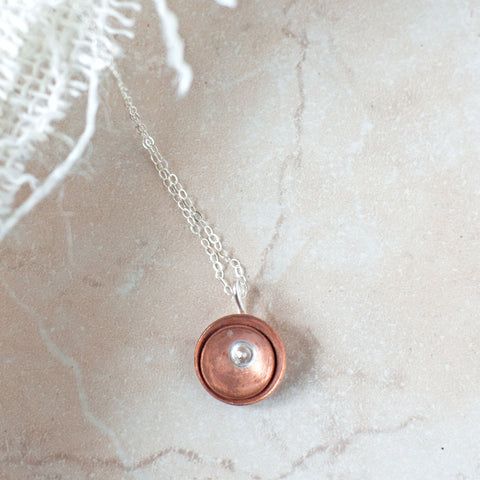 Copper Poppy Necklace - Gather Goods Co - Raleigh, NC