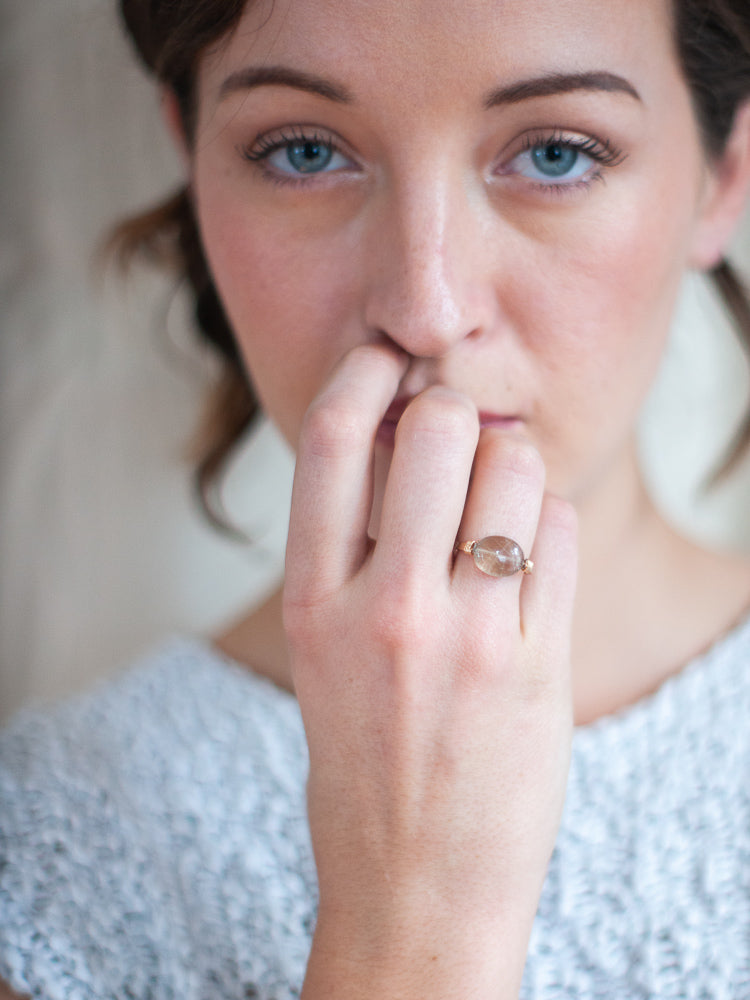 Rutilated Quartz Ring - Gather Goods Co - Raleigh, NC