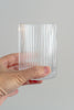 Short Ribbed Drinking Glass