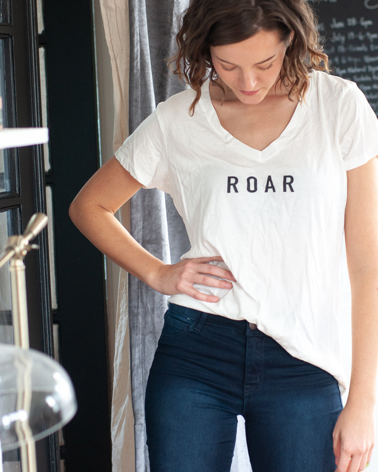 Roar Feminist Charity T-Shirt - Gather Goods Co - Raleigh, NC