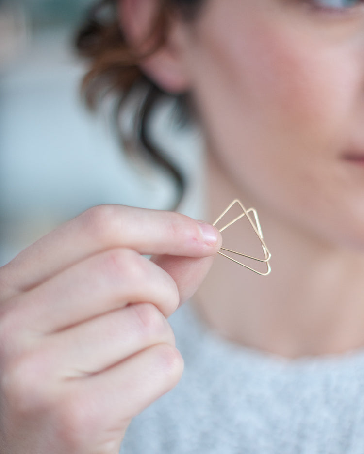 Triangle Earrings - Gather Goods Co - Raleigh, NC