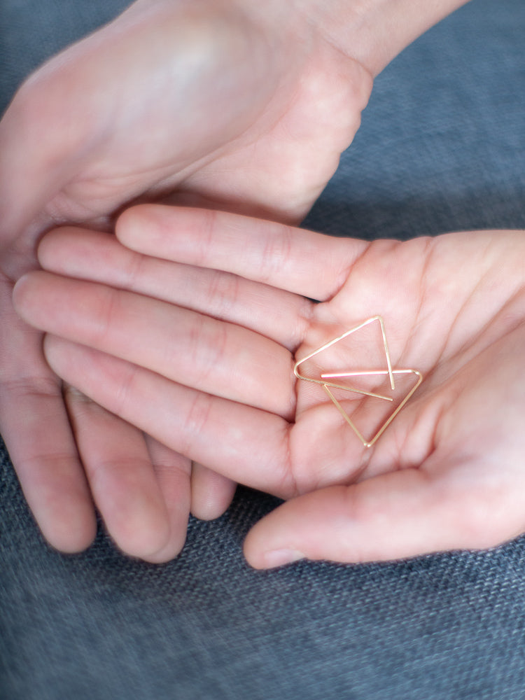 Triangle Earrings - Gather Goods Co - Raleigh, NC